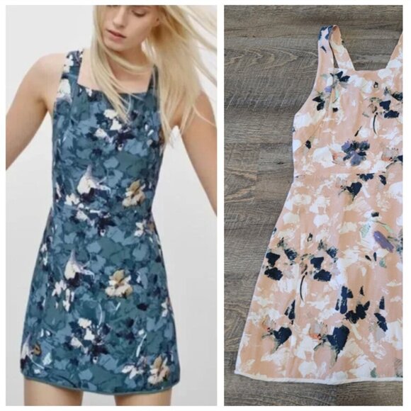 WILFRED | Aritzia Vourette Dress Abstract Pattern | Sz. 2 - Picture 1 of 7
